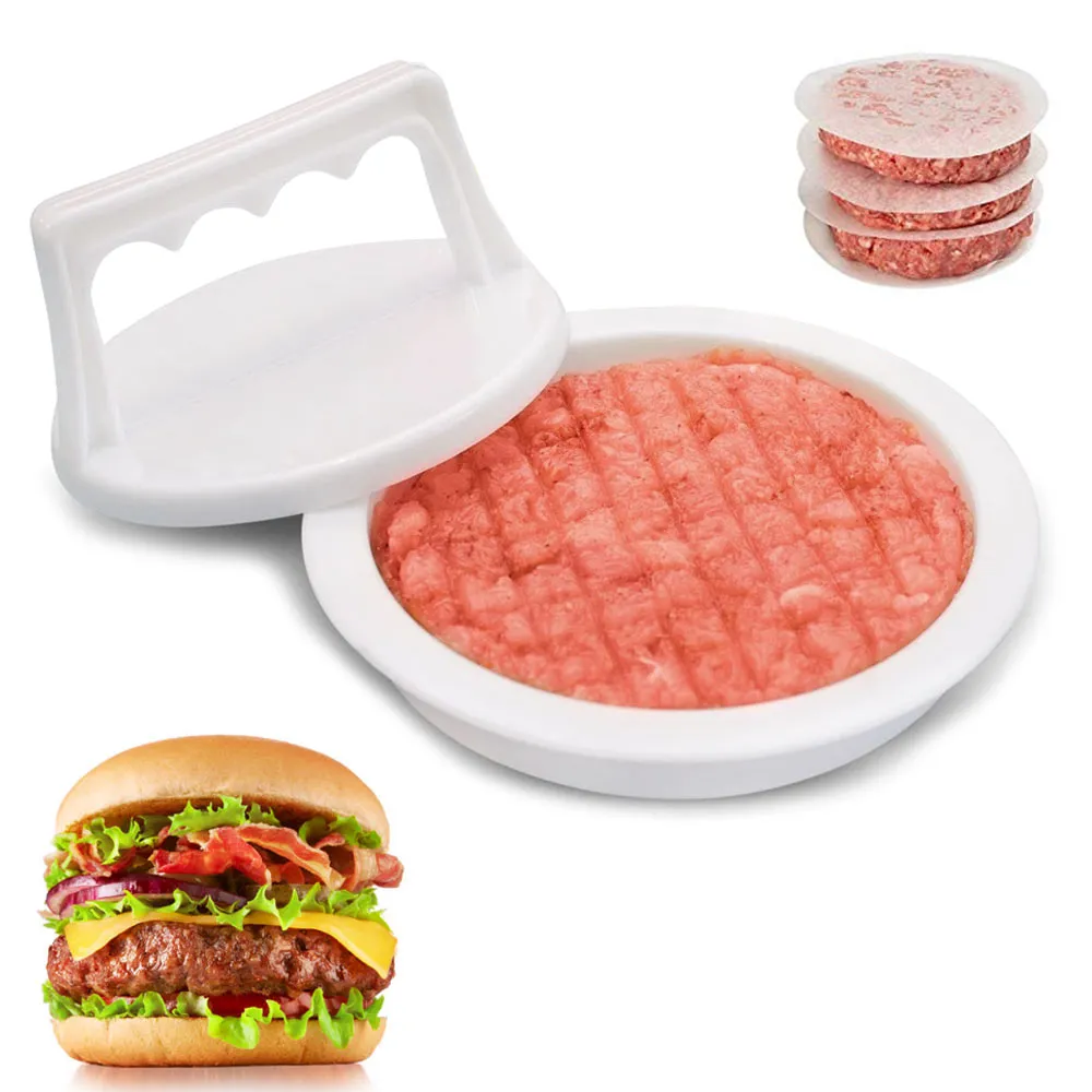 2 Pk Burger Press Hamburger Patty Maker Non Stick Patty Meat Beef Grill Cooking