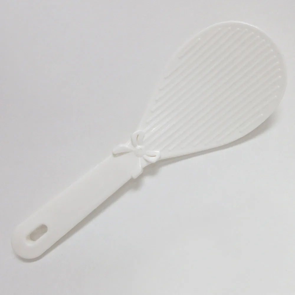 5 Pack Chinese Plastic Non-Stick Spoon Paddle White Plastic Sushi Rice Japanese