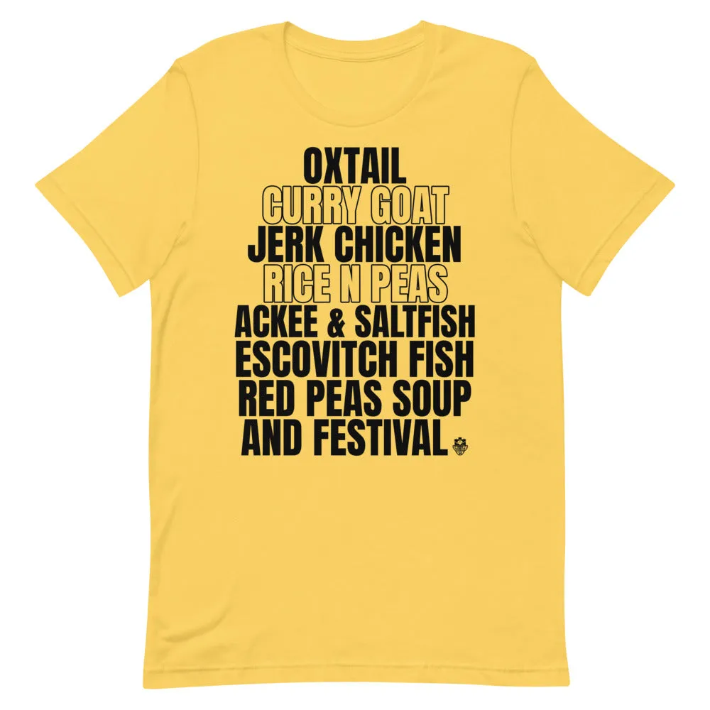A Taste of the Caribbean - Jamaican Food Unisex T-Shirt