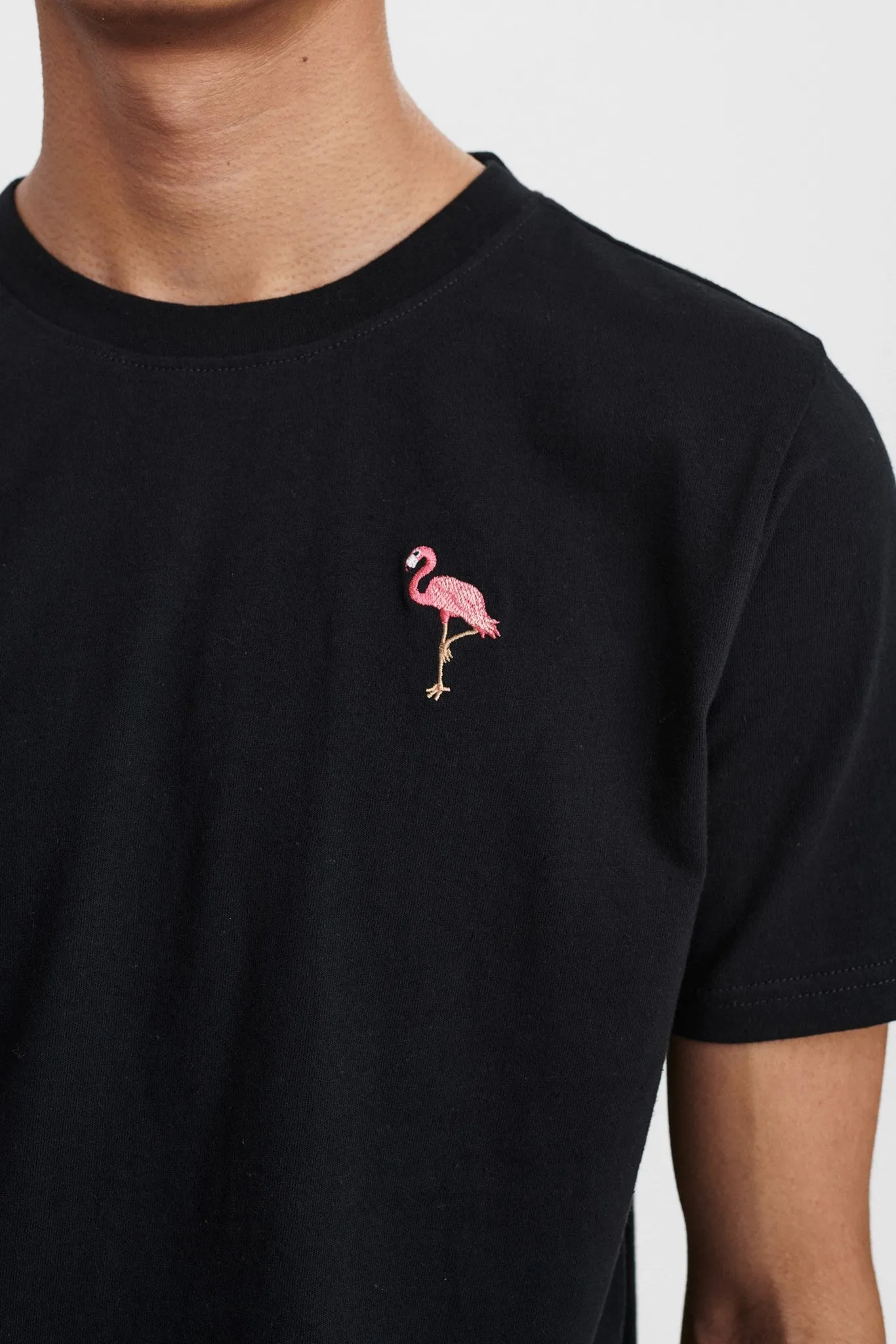 AKROD EMBROIDERY TEE - Brown Rice