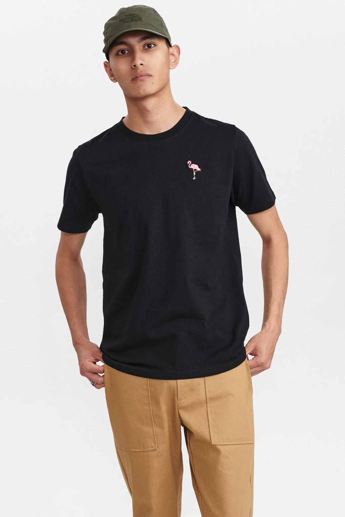 AKROD EMBROIDERY TEE - Brown Rice