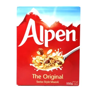 Alpen The Original Swiss style  Muesli 550g