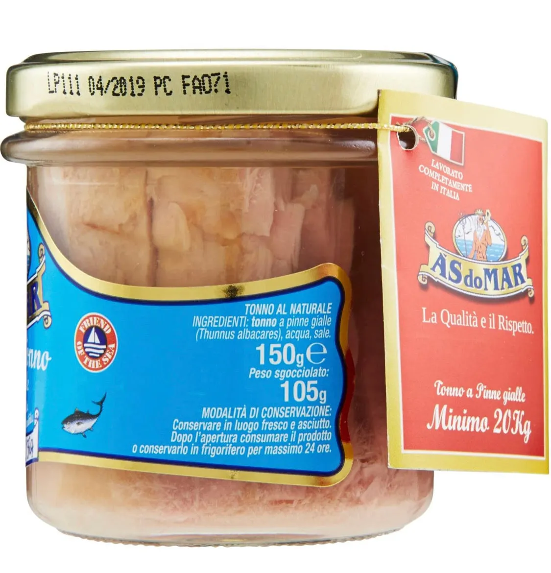 AsdoMar Natural Tuna Fillets, 150g