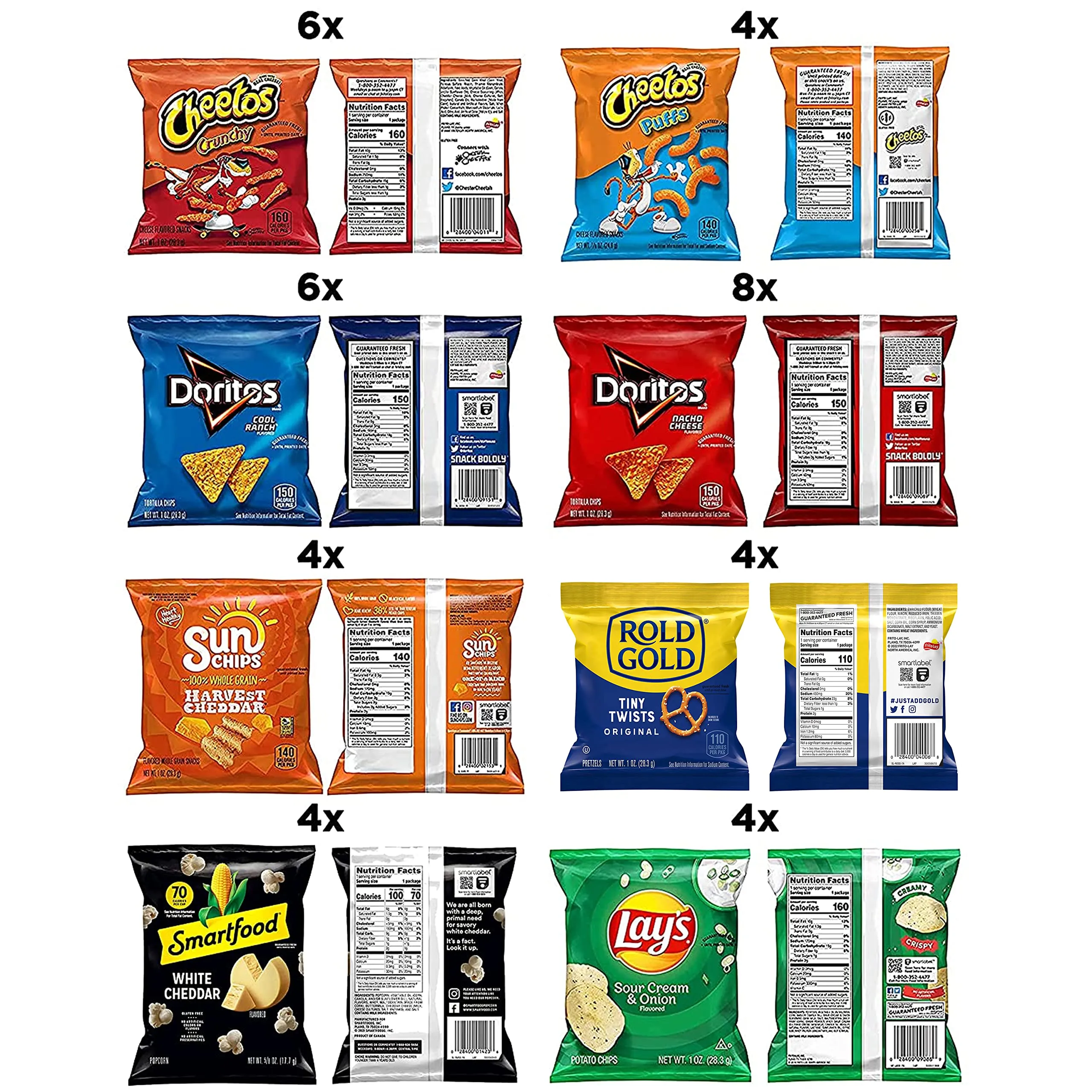 Frito Lay Fun Times Mix Variety Pack, (Pack of 40)