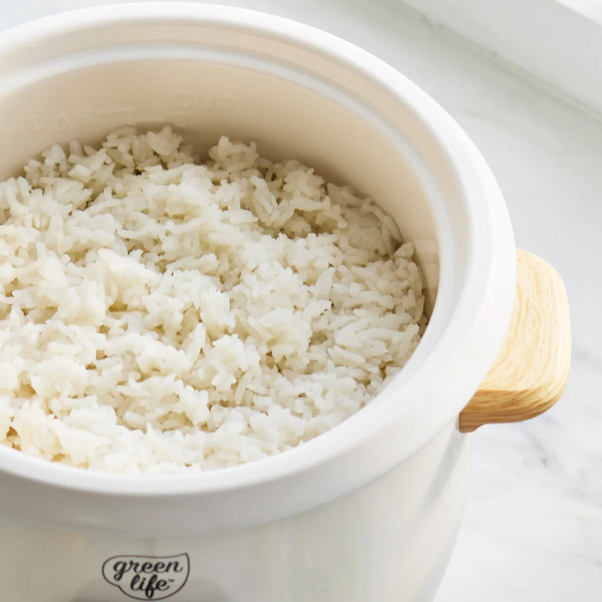 GreenLife 1.5-Quart Rice Cooker | Cream