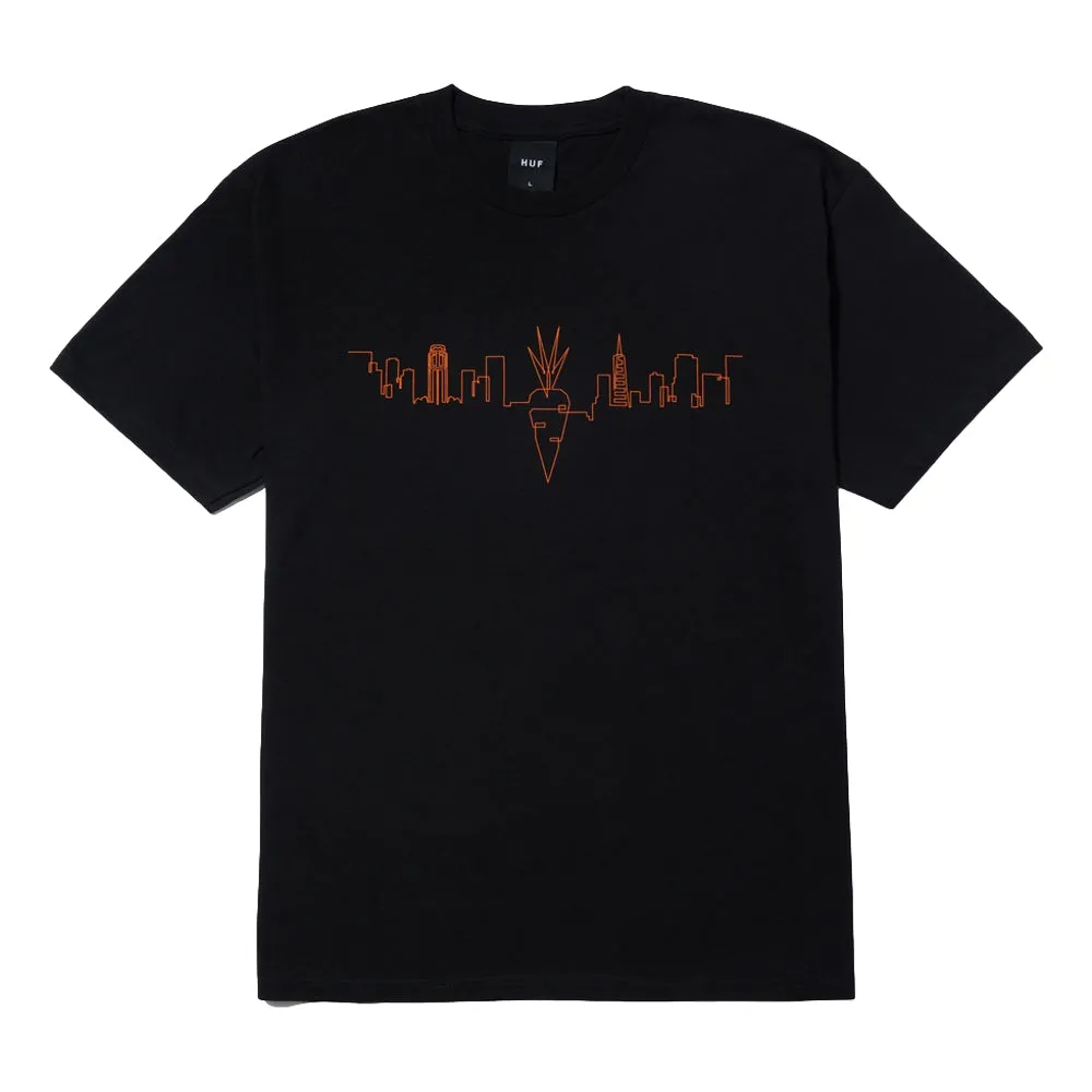 HUF HUF X CARROTS CARROT SKYLINE S/S TEE-BLACK