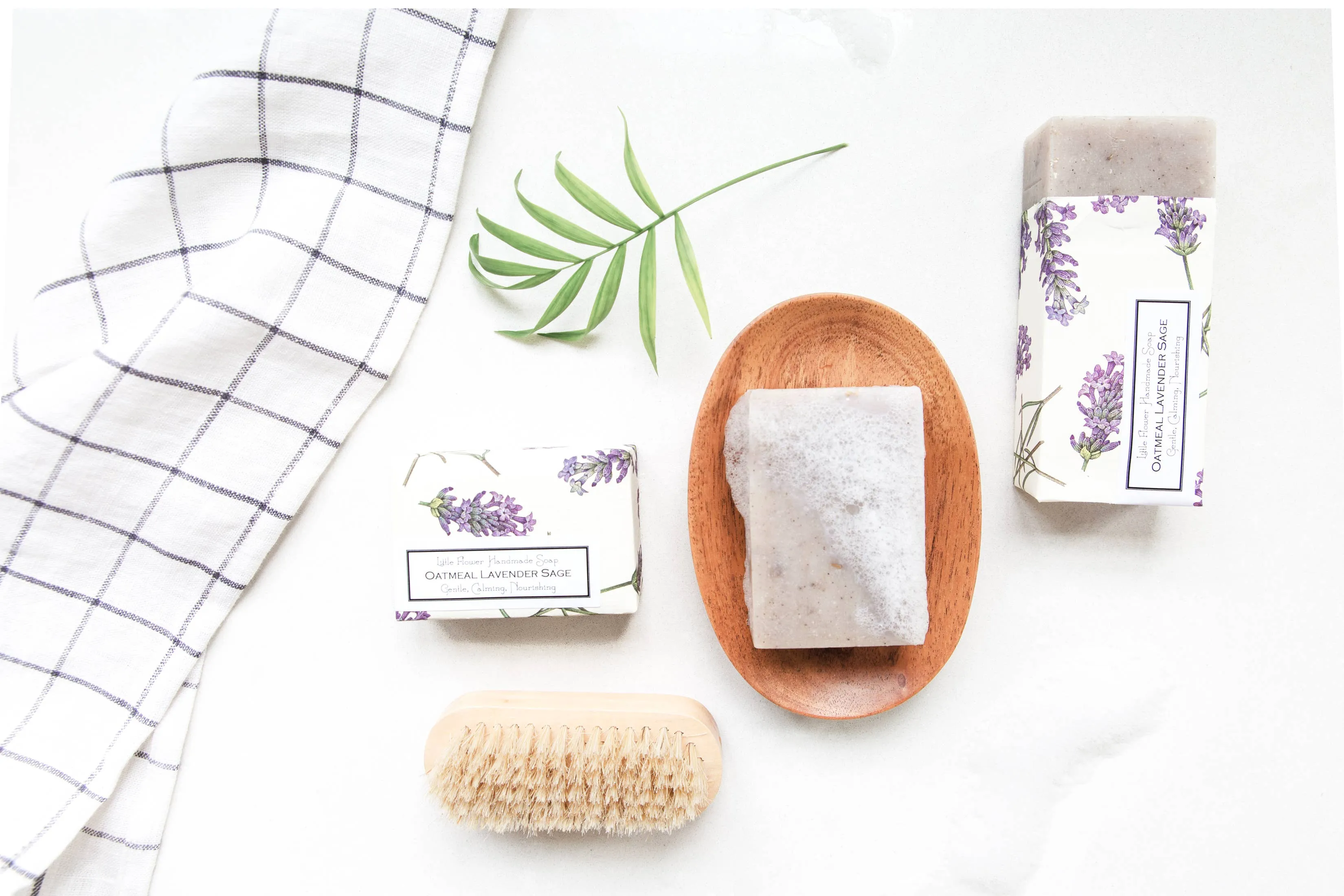 Oatmeal Lavender Sage Handmade Soap