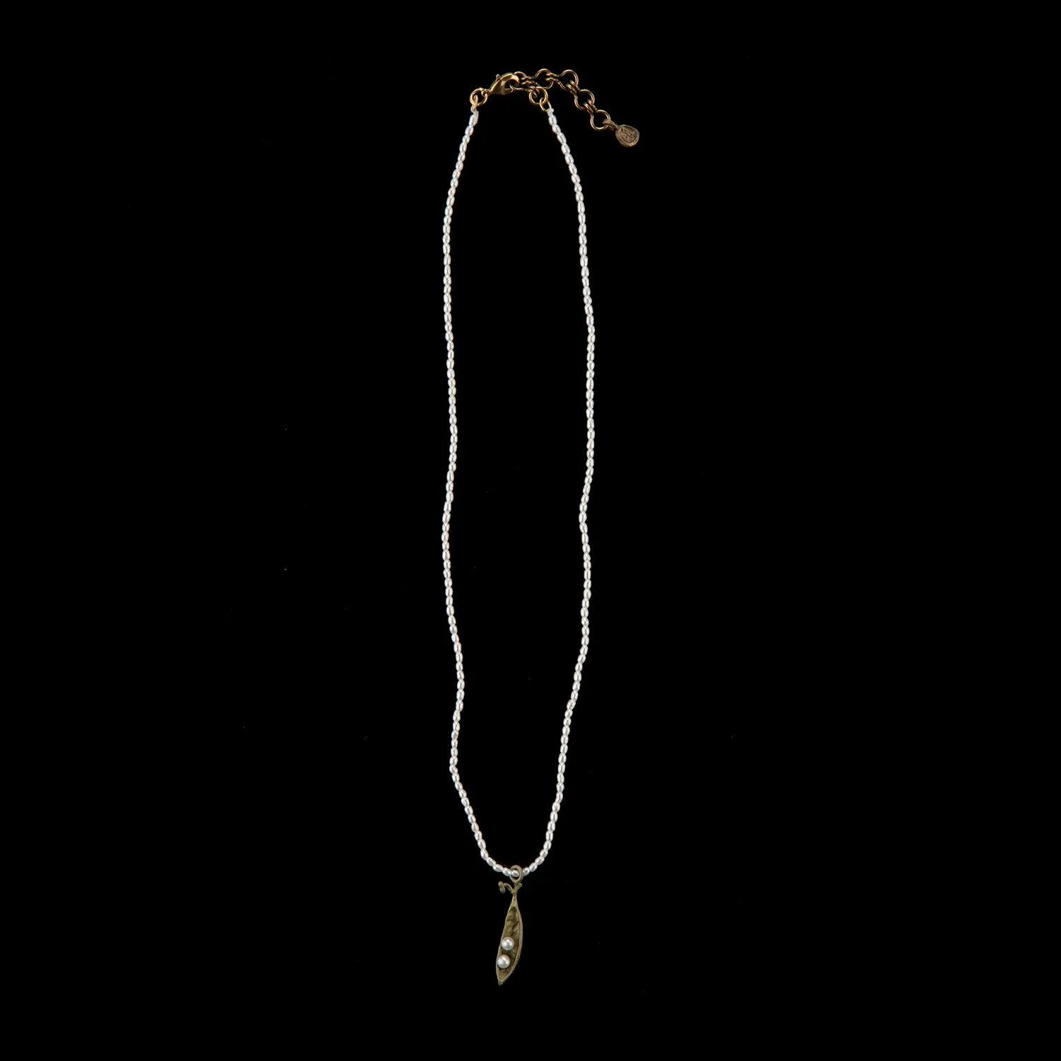 Pea Pod Petite Pearl Pendant - 2 Pearls