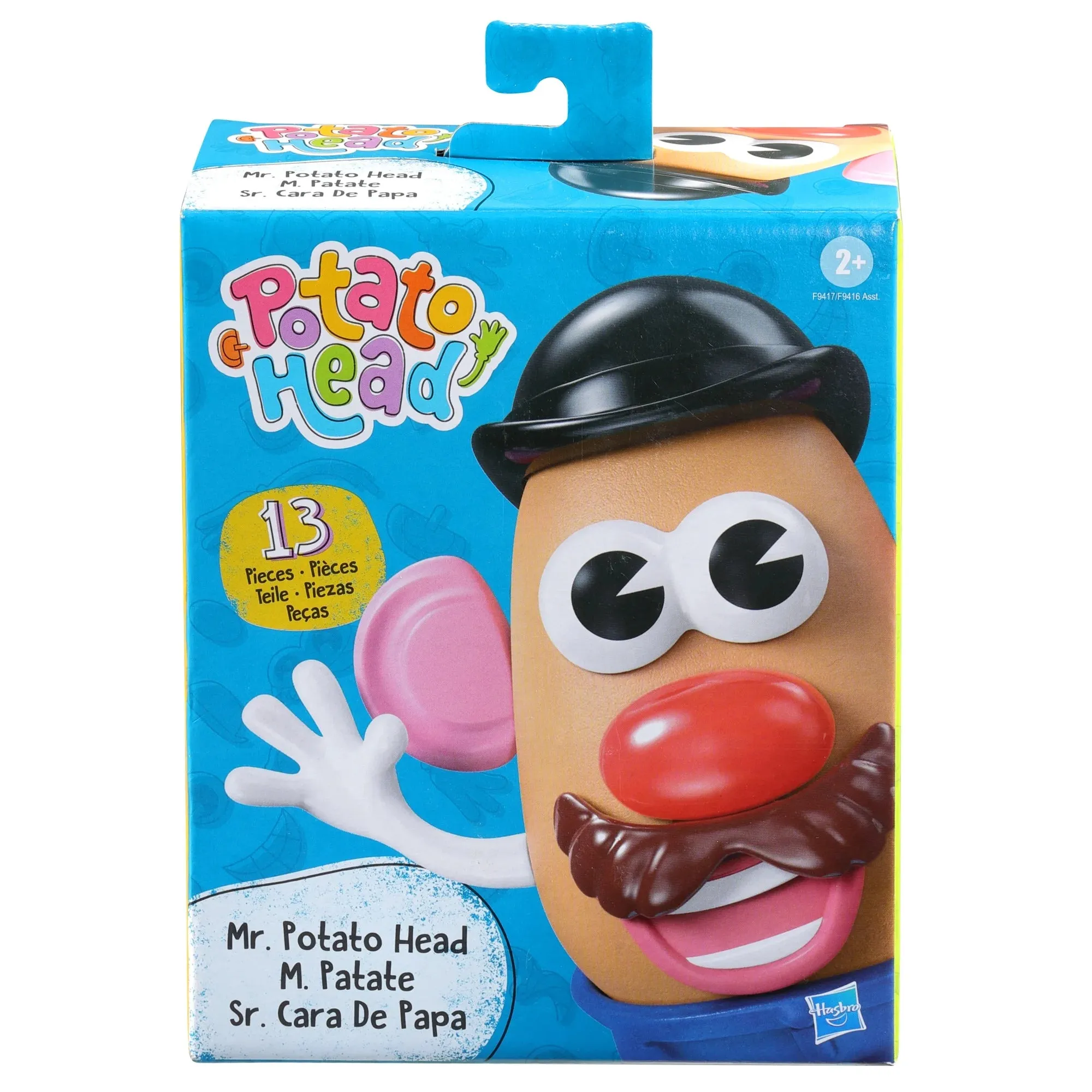 Potato Head Mr. Potato Head Toy with 13 Pieces, Preschool Toys, Christmas Gifts for Kids, Ages 2 