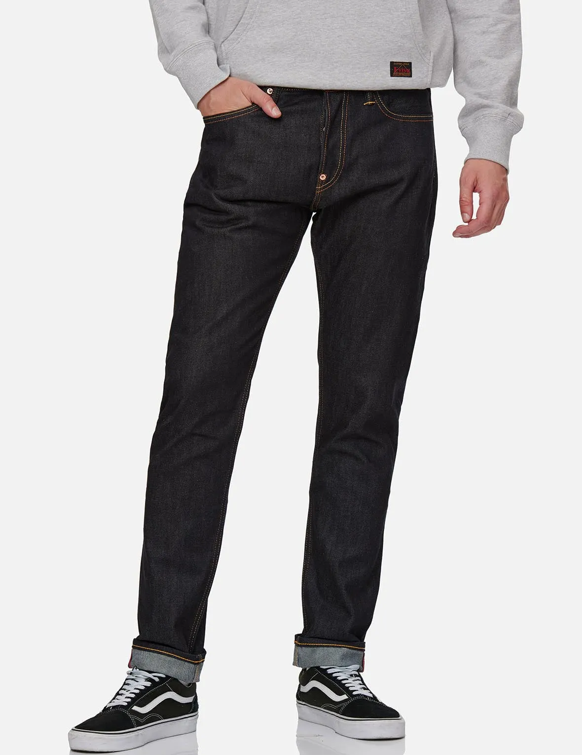 Red Seagull Carrot Fit Raw Denim Jeans #2017