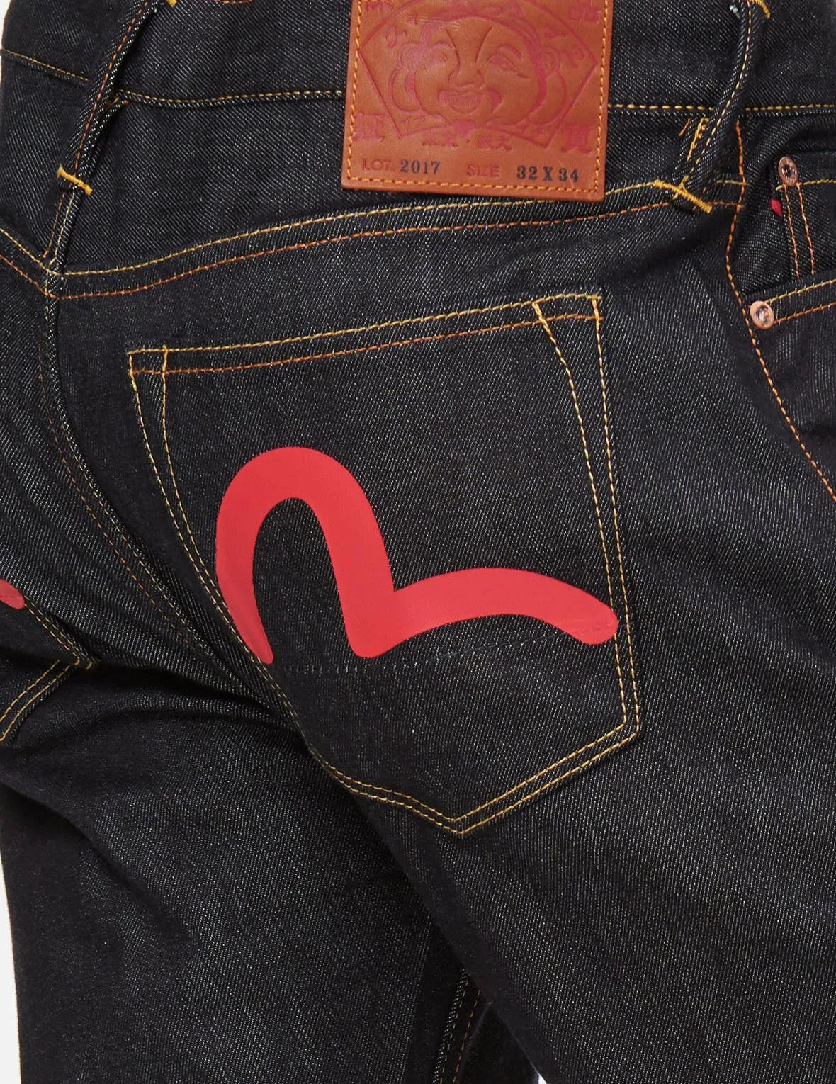 Red Seagull Carrot Fit Raw Denim Jeans #2017