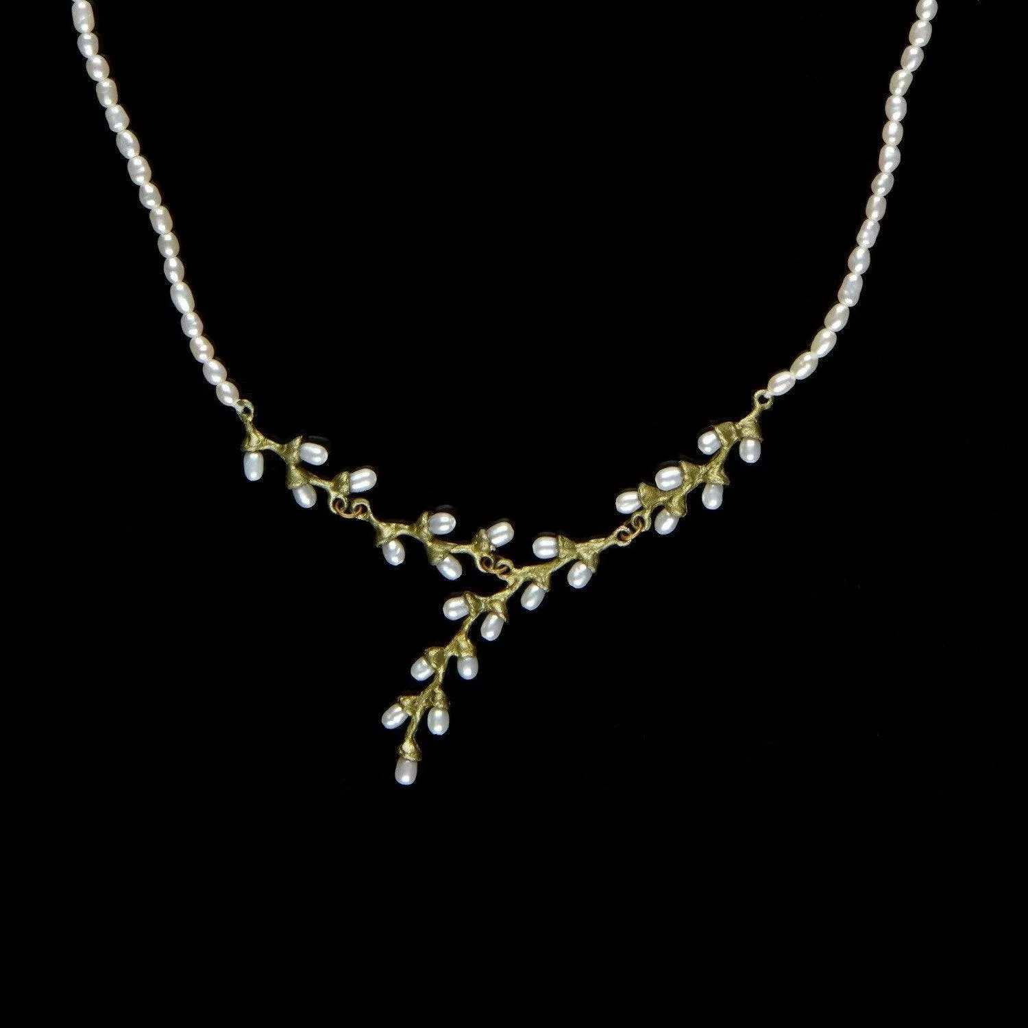 Rice Necklace - "Y" Pearl