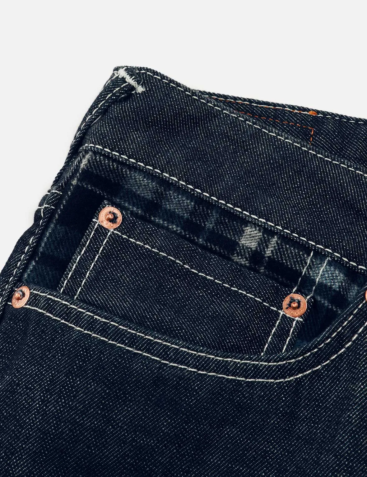 Rope-pattern Seagull Print Carrot Fit Denim Jeans #2017
