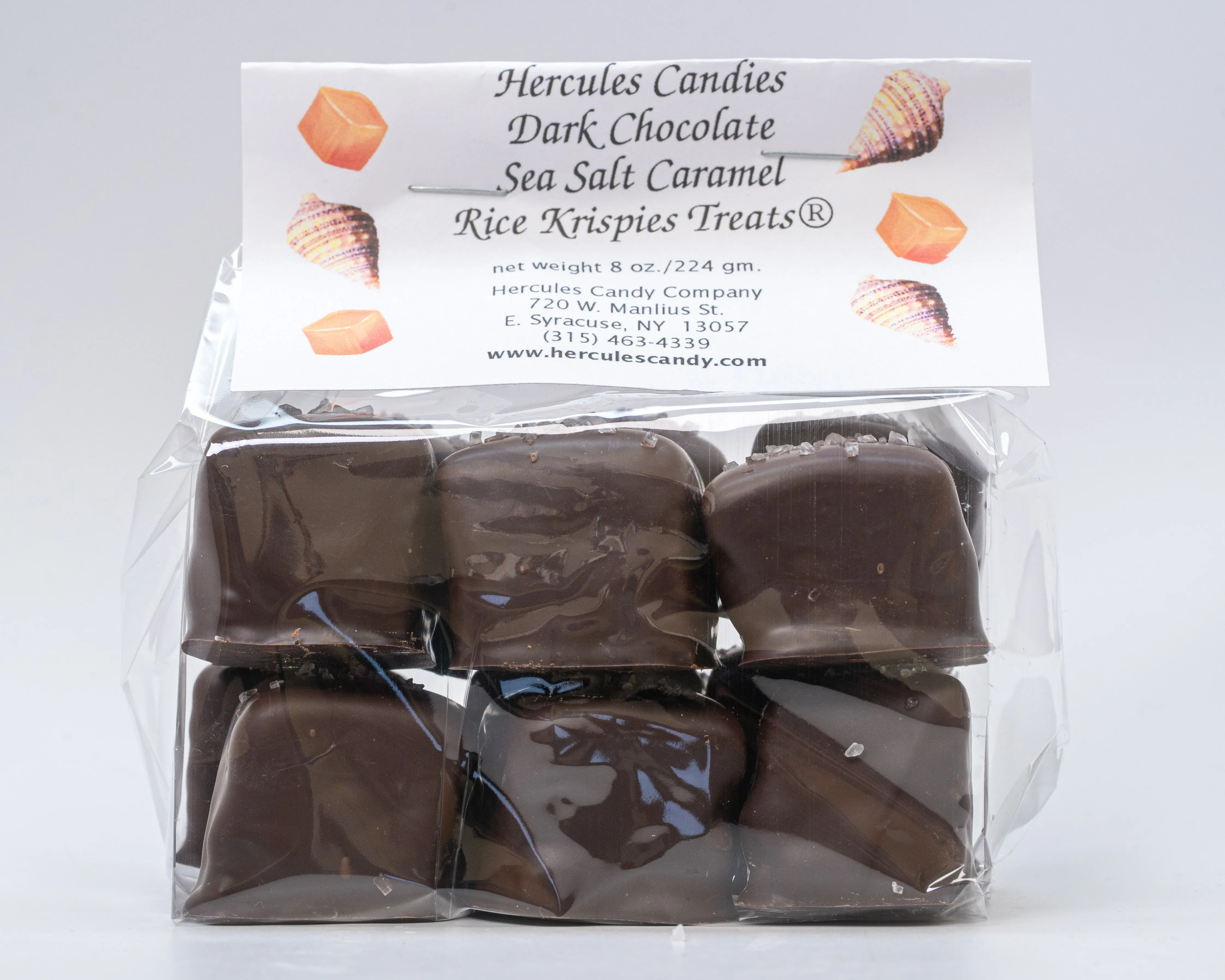 Sea Salt Caramel Rice Krispies® Treats (Chocolate Covered)