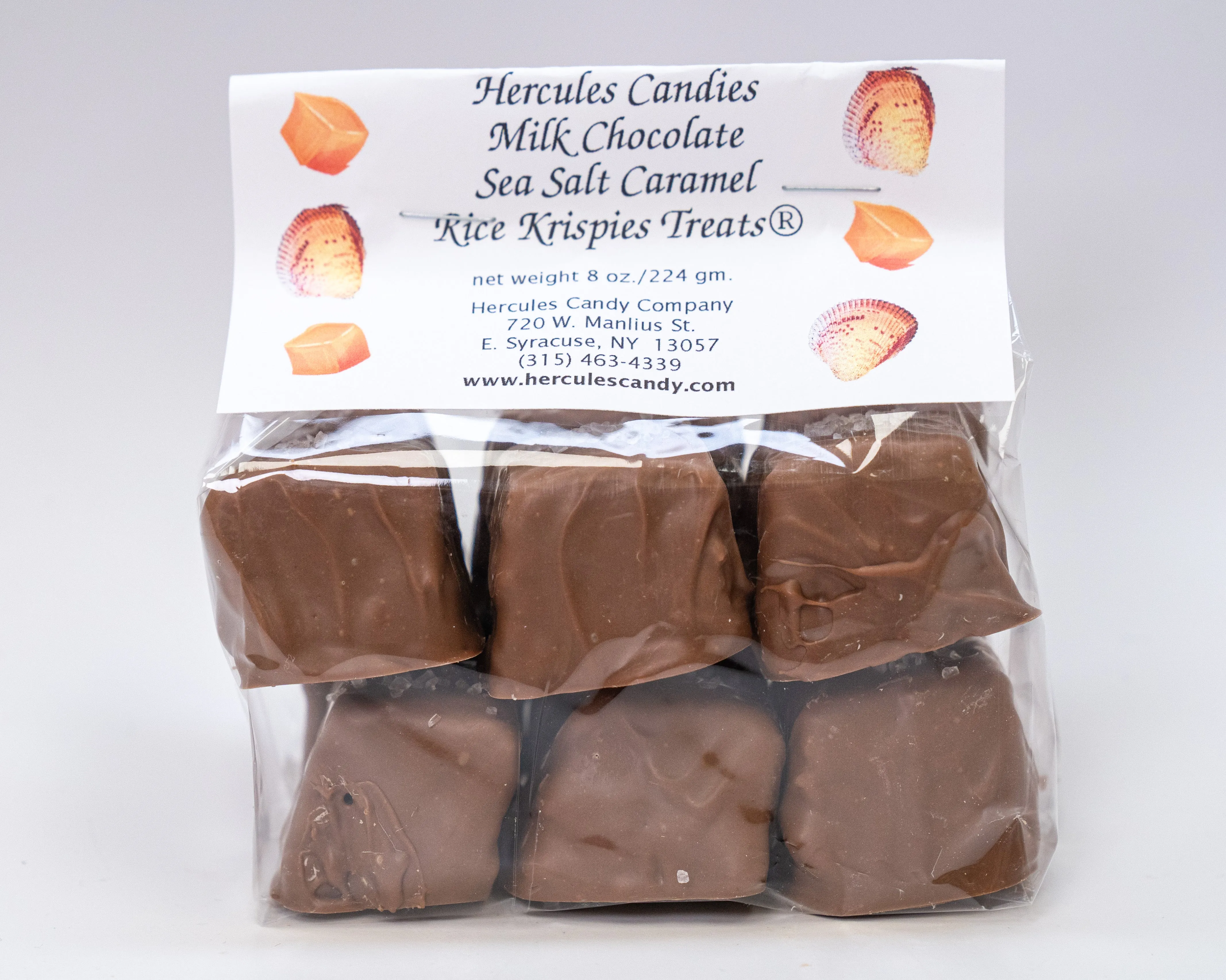 Sea Salt Caramel Rice Krispies® Treats (Chocolate Covered)