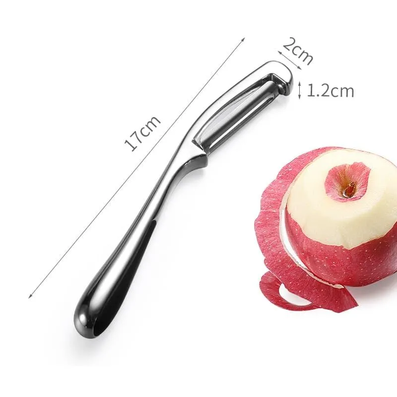 Stainless Steel Potato Peeler in Silver