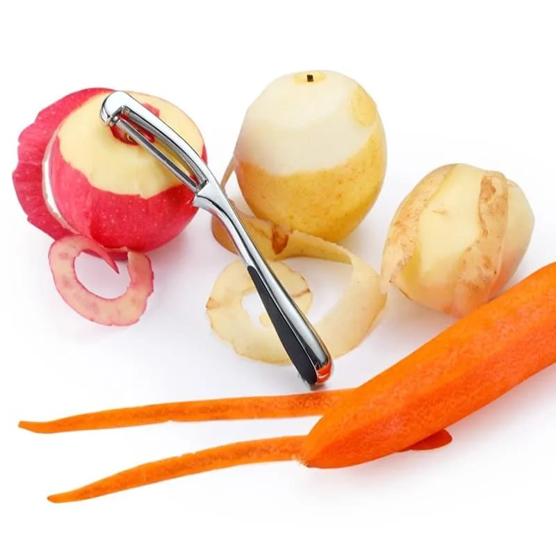 Stainless Steel Potato Peeler in Silver
