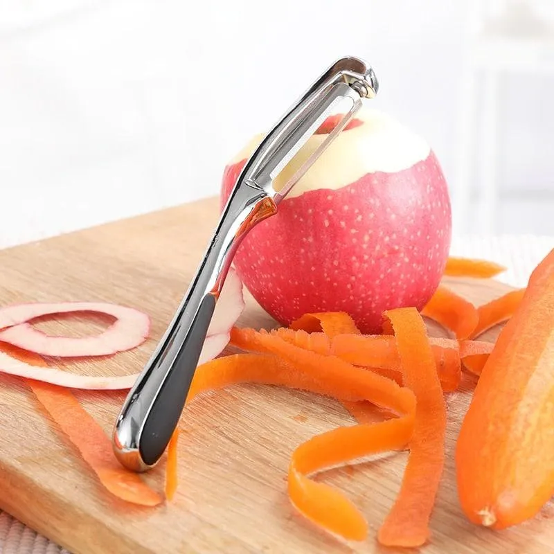 Stainless Steel Potato Peeler in Silver